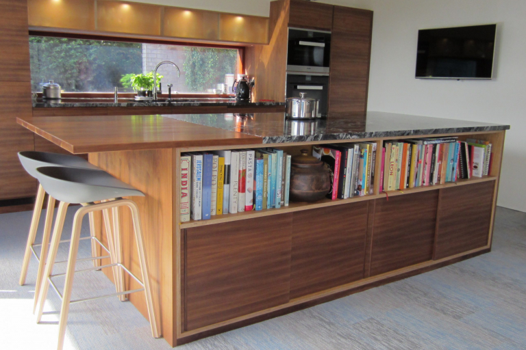 Birch plywood kitchen handmade on Staffordshire cabinet maker